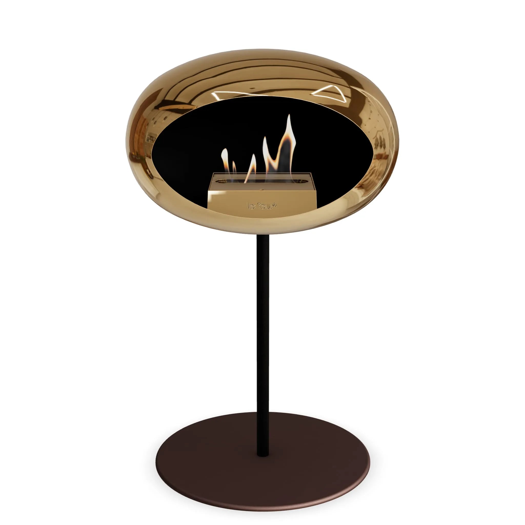  Le Feu Steel Low Dome <br>Chromed Rose Gold Nüline Distribution Fireplaces art-noise.myshopify.com le-feu-steel-low-dome-br-chromed-rose-gold