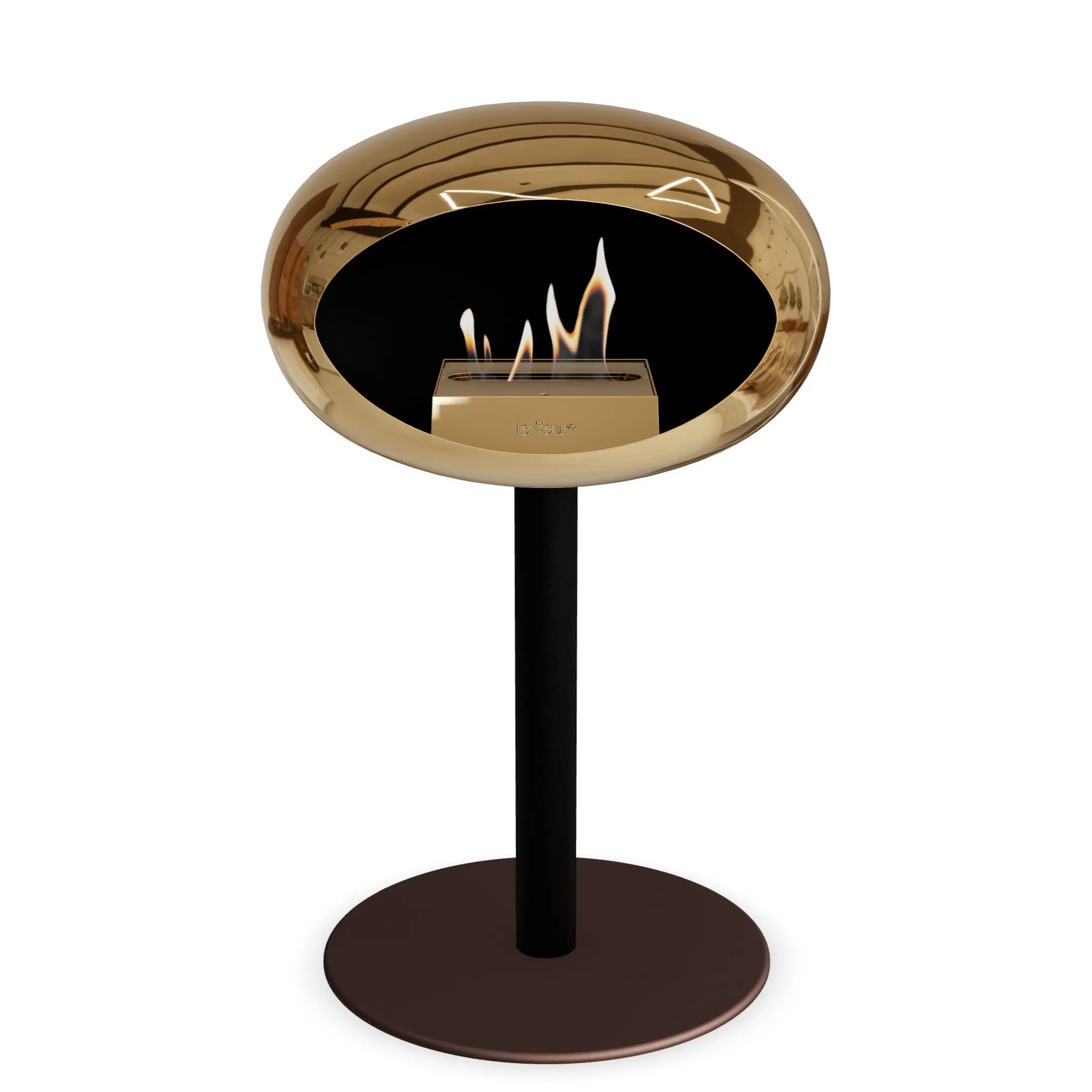  Le Feu Steel Low Dome <br>Chromed Rose Gold Nüline Distribution Fireplaces art-noise.myshopify.com le-feu-steel-low-dome-br-chromed-rose-gold