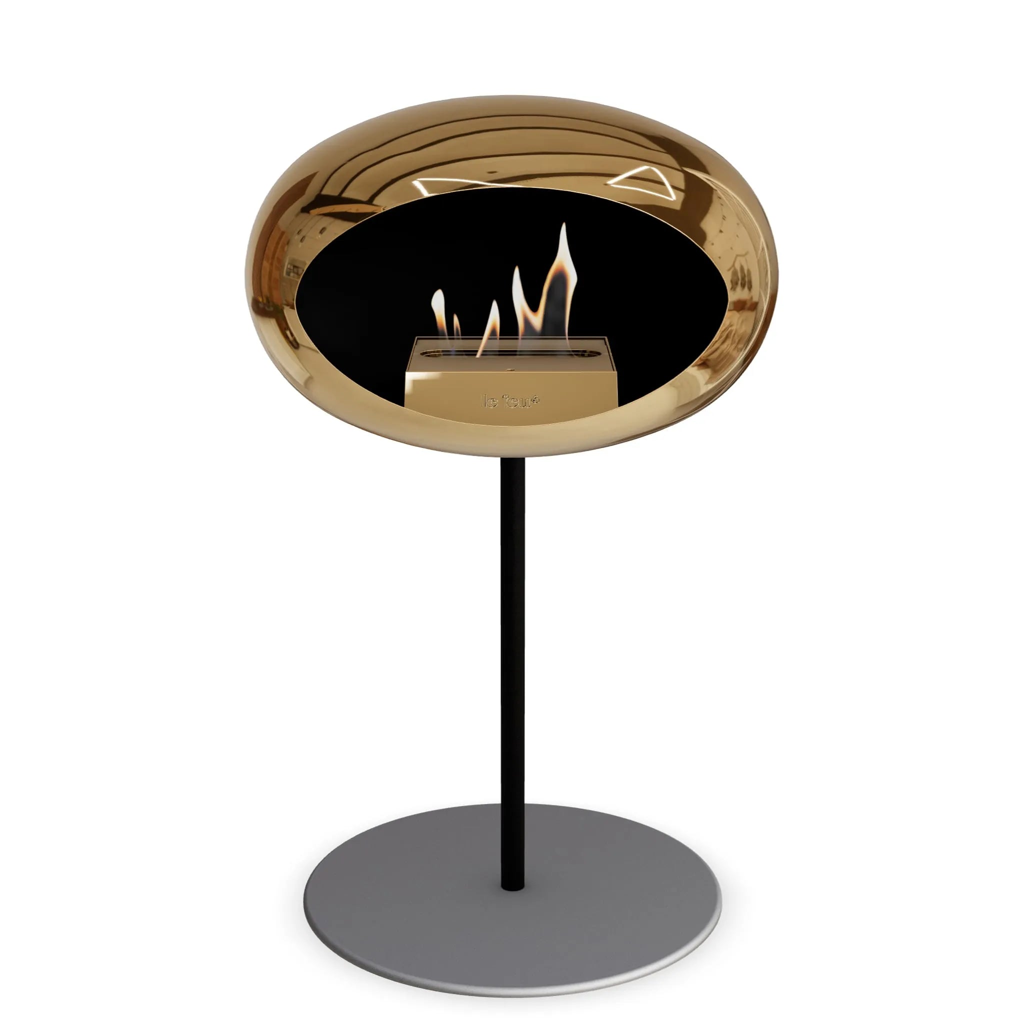  Le Feu Steel Low Dome <br>Chromed Rose Gold Nüline Distribution Fireplaces art-noise.myshopify.com le-feu-steel-low-dome-br-chromed-rose-gold