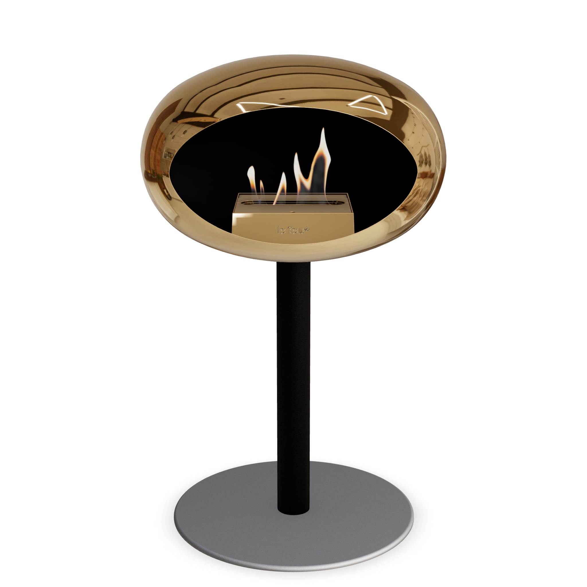 Le Feu Steel Low Dome <br>Chromed Rose Gold