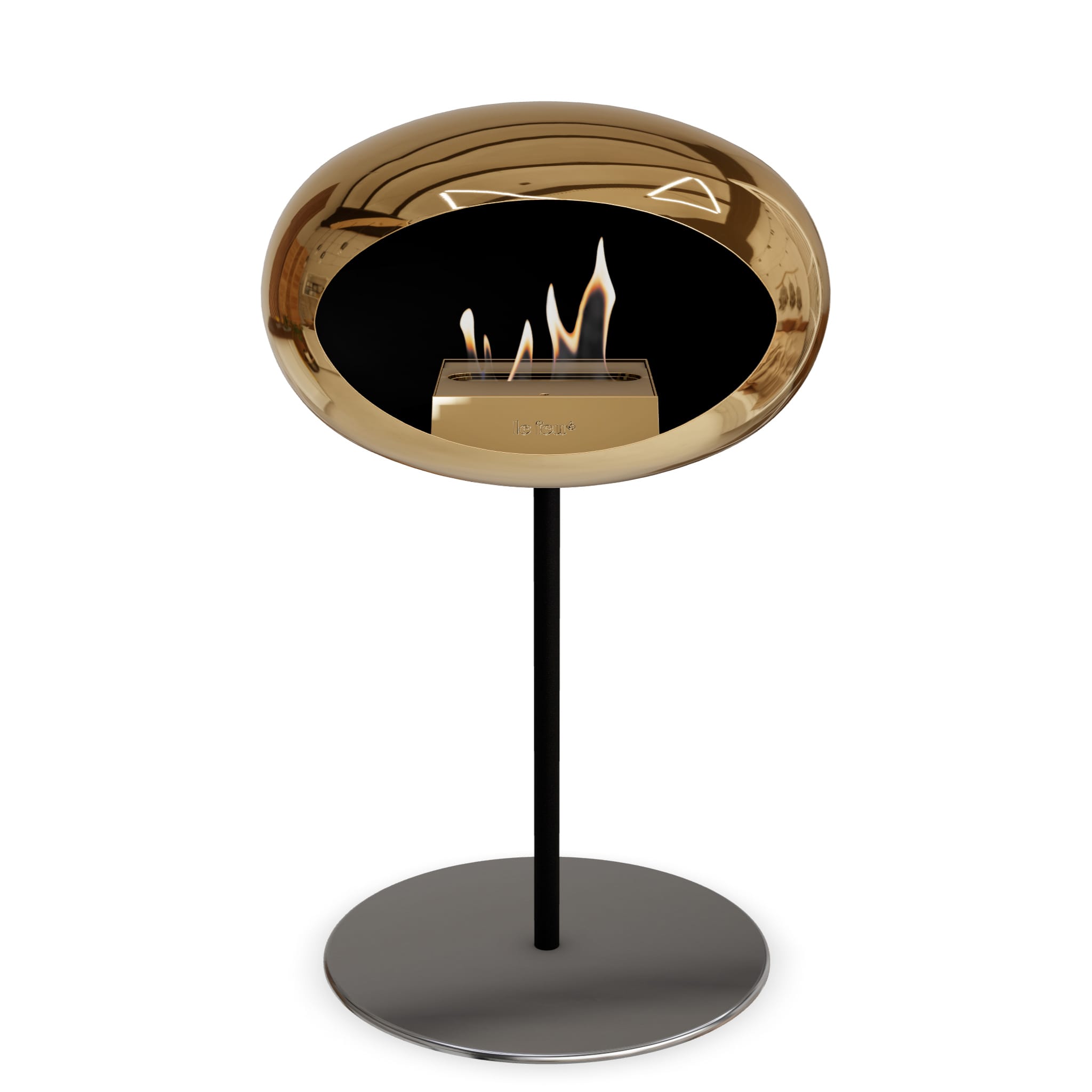 Le Feu Steel Low Dome <br>Chromed Rose Gold