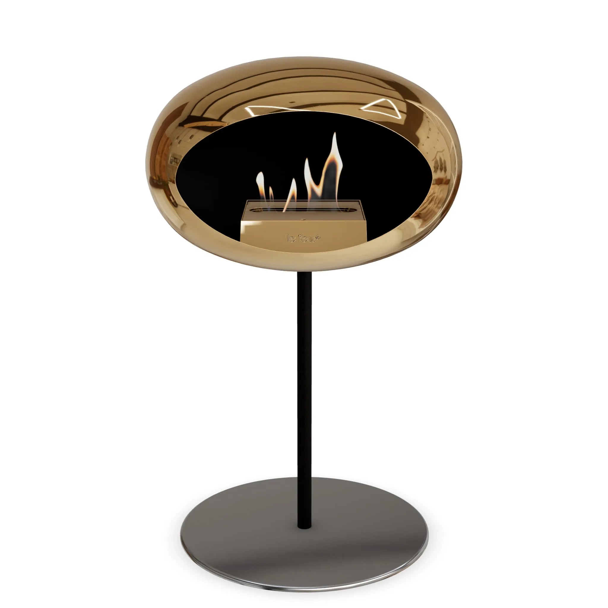  Le Feu Steel Low Dome <br>Chromed Rose Gold Nüline Distribution Fireplaces art-noise.myshopify.com le-feu-steel-low-dome-br-chromed-rose-gold