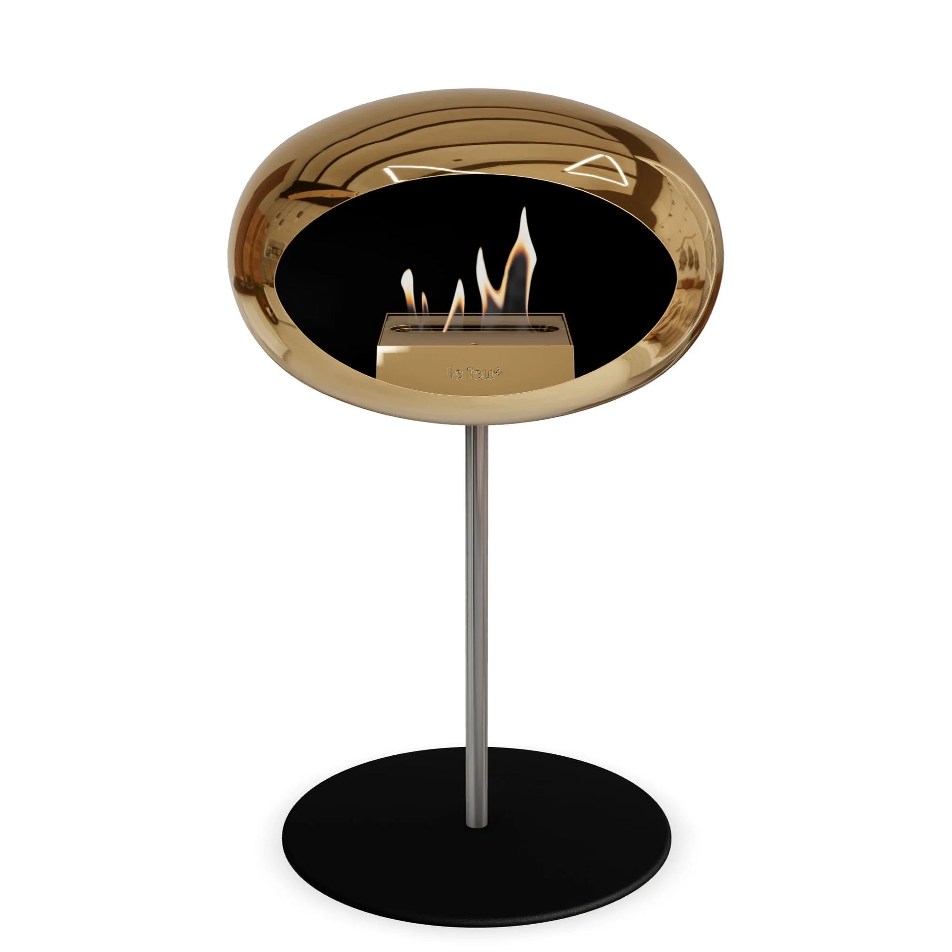  Le Feu Steel Low Dome <br>Chromed Rose Gold Nüline Distribution Fireplaces art-noise.myshopify.com le-feu-steel-low-dome-br-chromed-rose-gold