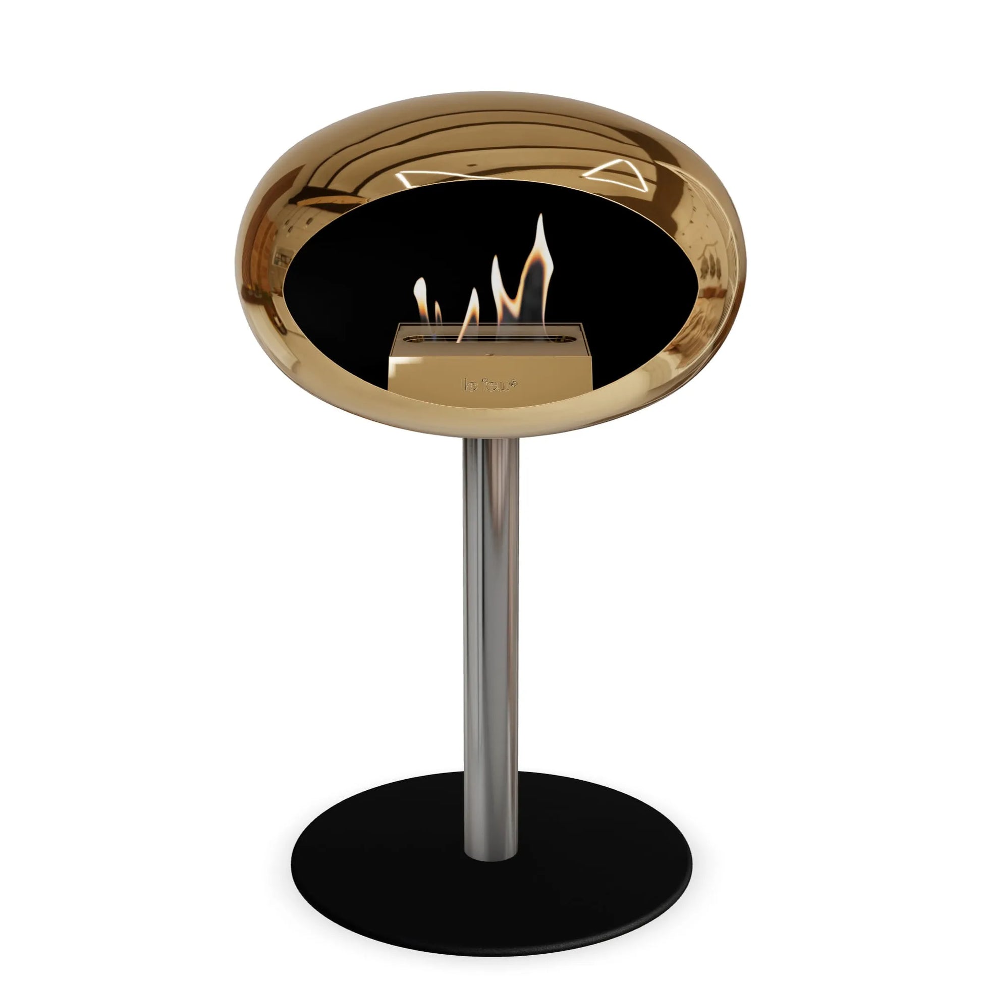  Le Feu Steel Low Dome <br>Chromed Rose Gold Nüline Distribution Fireplaces art-noise.myshopify.com le-feu-steel-low-dome-br-chromed-rose-gold