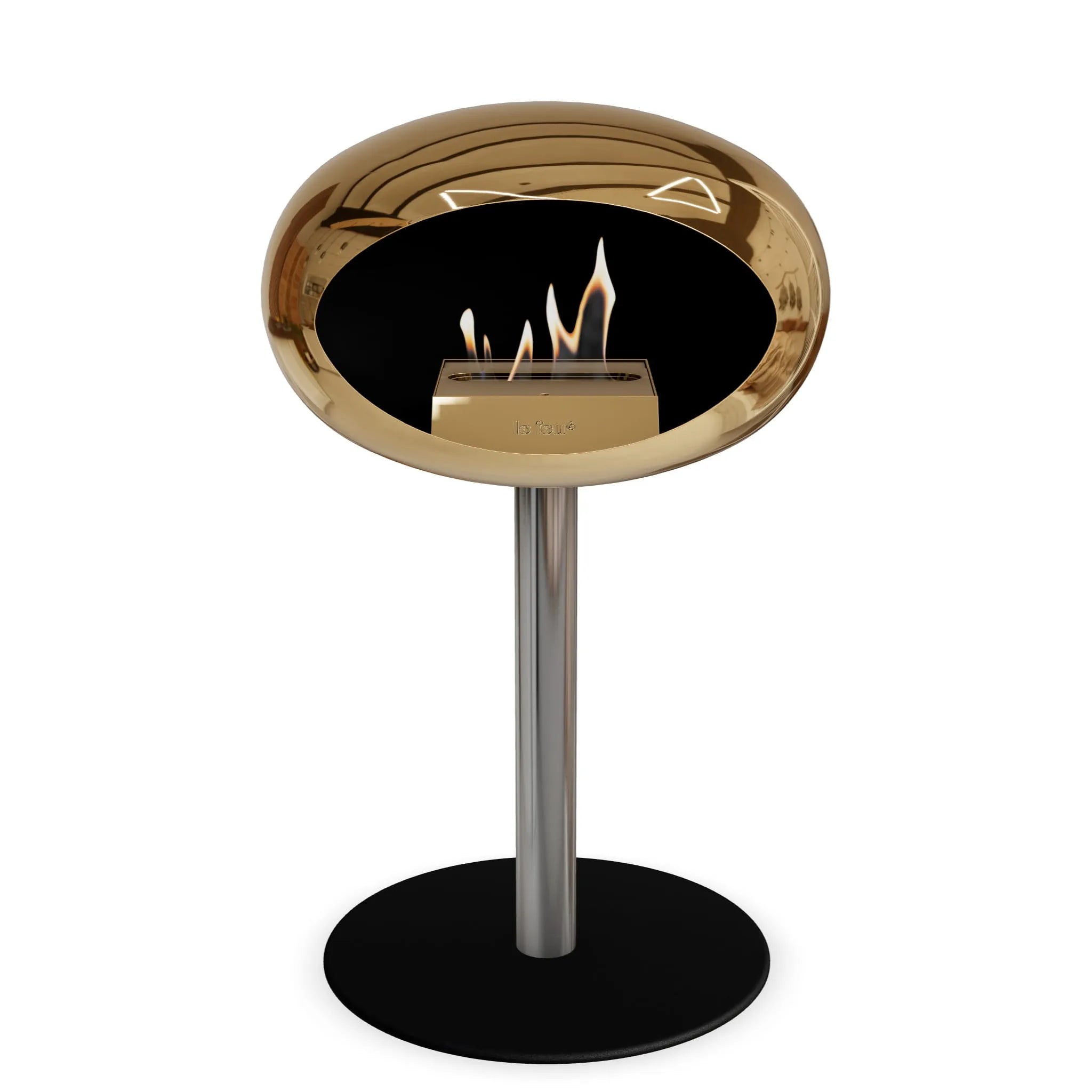  Le Feu Steel Low Dome <br>Chromed Rose Gold Nüline Distribution Fireplaces art-noise.myshopify.com le-feu-steel-low-dome-br-chromed-rose-gold