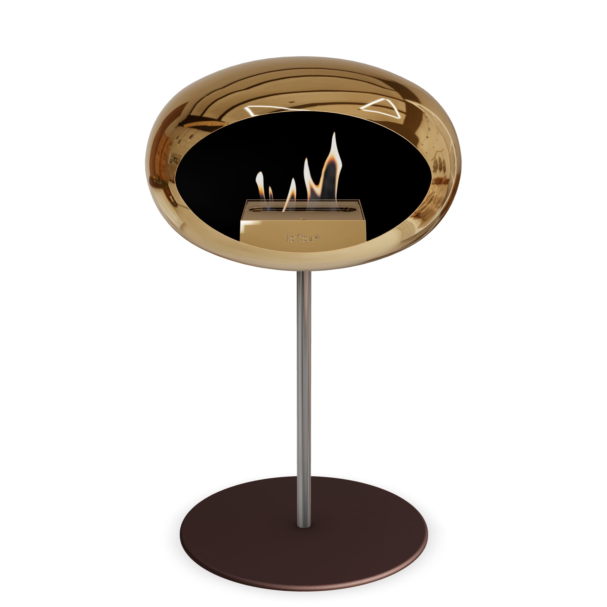 Le Feu Steel Low Dome <br>Chromed Rose Gold