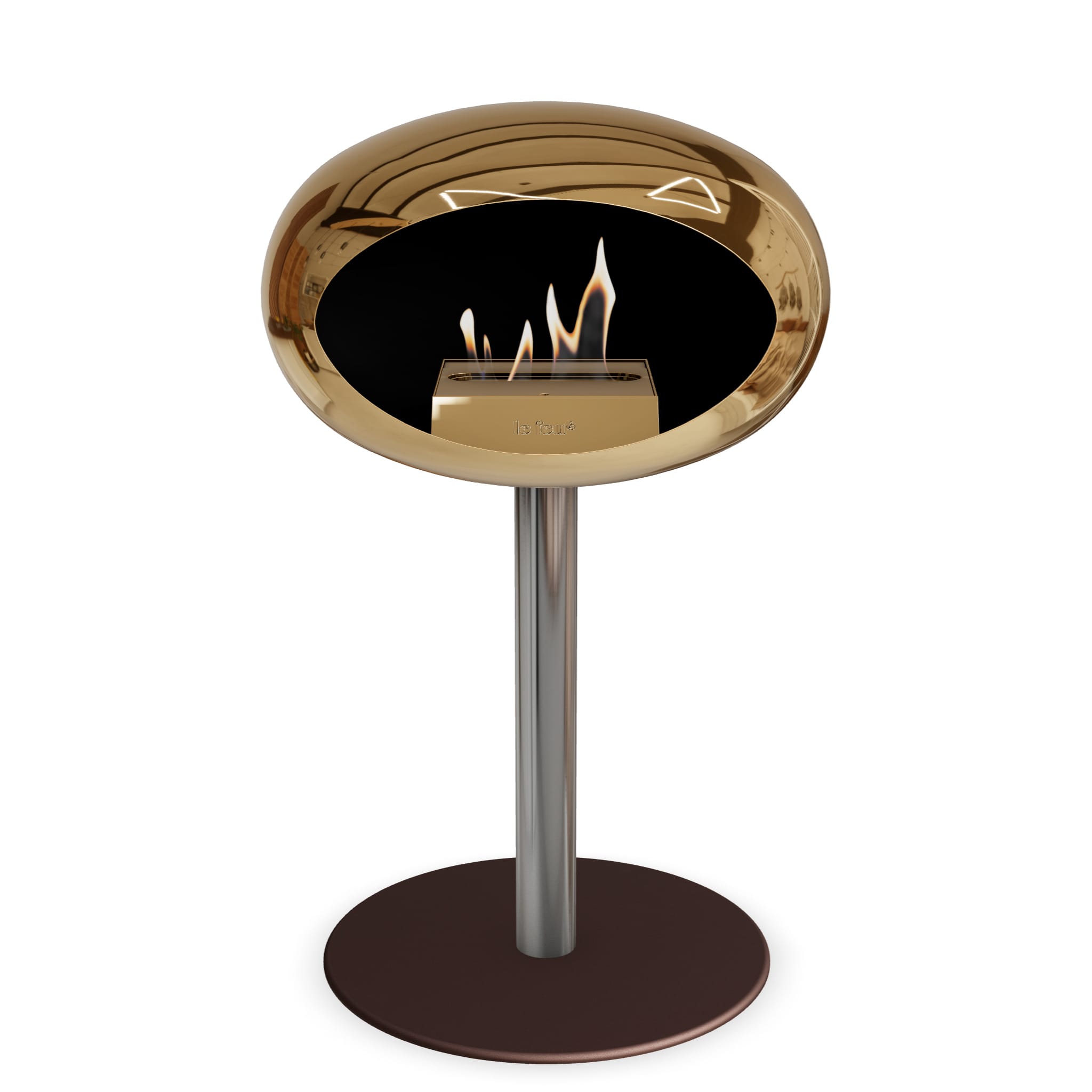 Le Feu Steel Low Dome <br>Chromed Rose Gold