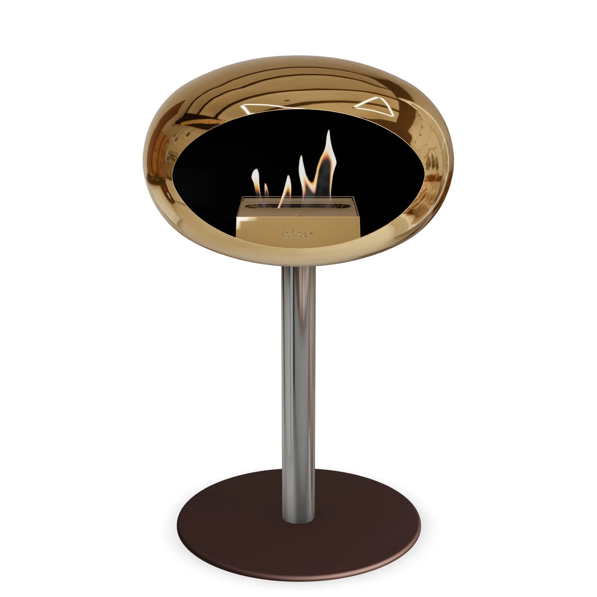  Le Feu Steel Low Dome <br>Chromed Rose Gold Nüline Distribution Fireplaces art-noise.myshopify.com le-feu-steel-low-dome-br-chromed-rose-gold