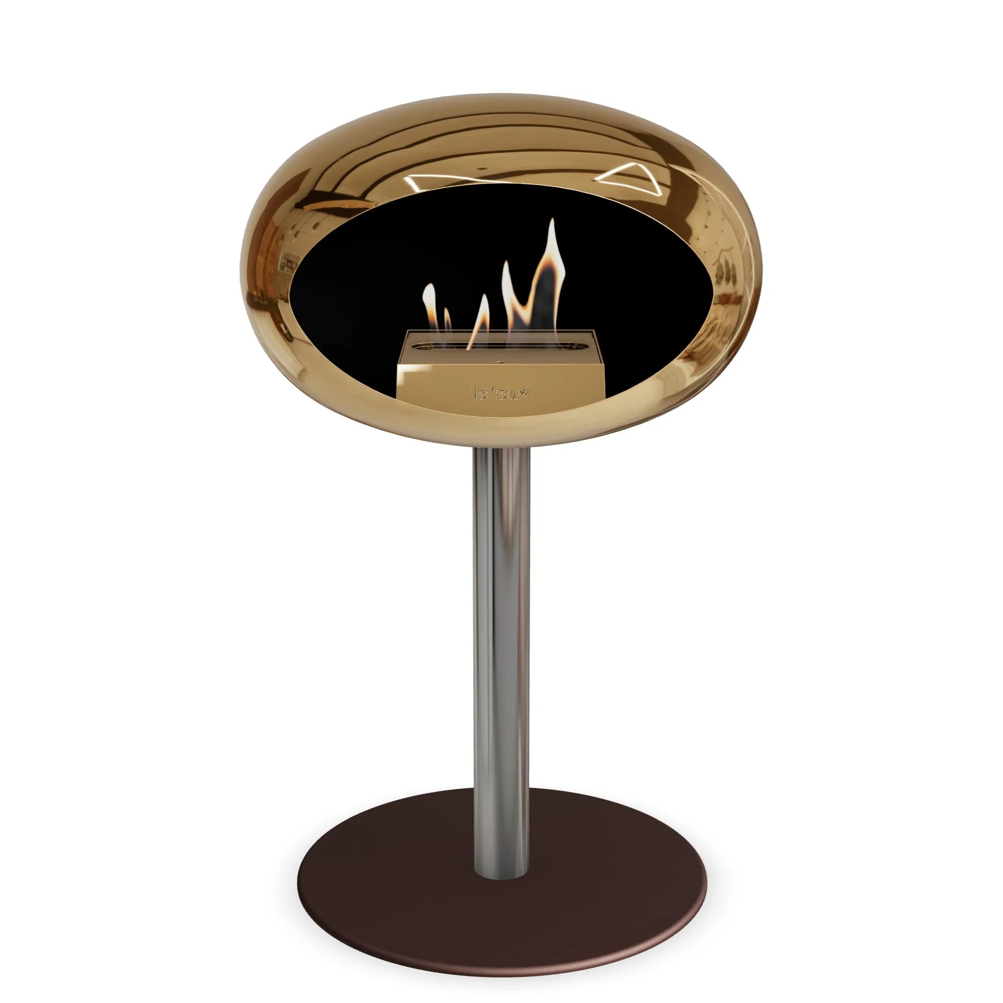  Le Feu Steel Low Dome <br>Chromed Rose Gold Nüline Distribution Fireplaces art-noise.myshopify.com le-feu-steel-low-dome-br-chromed-rose-gold