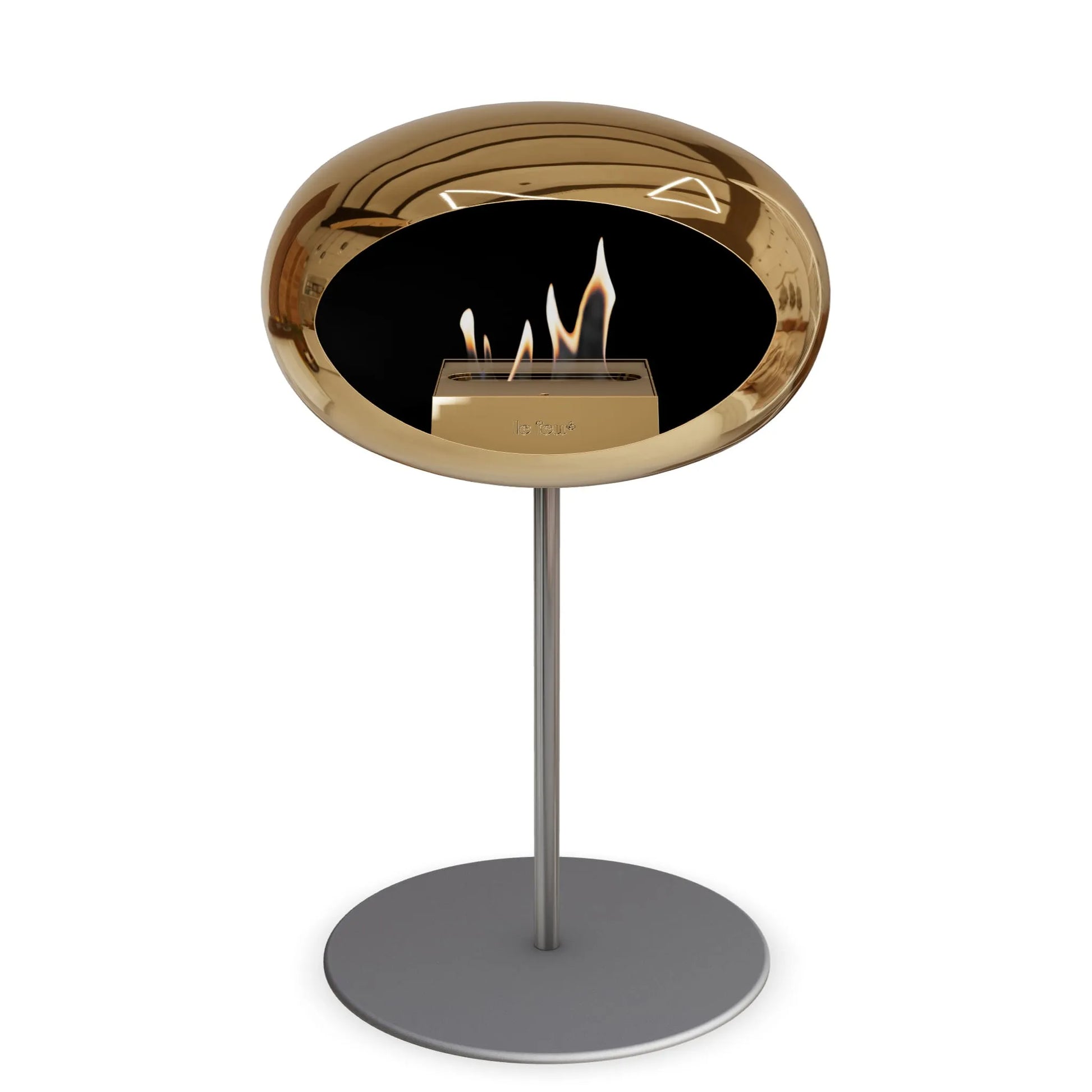  Le Feu Steel Low Dome <br>Chromed Rose Gold Nüline Distribution Fireplaces art-noise.myshopify.com le-feu-steel-low-dome-br-chromed-rose-gold
