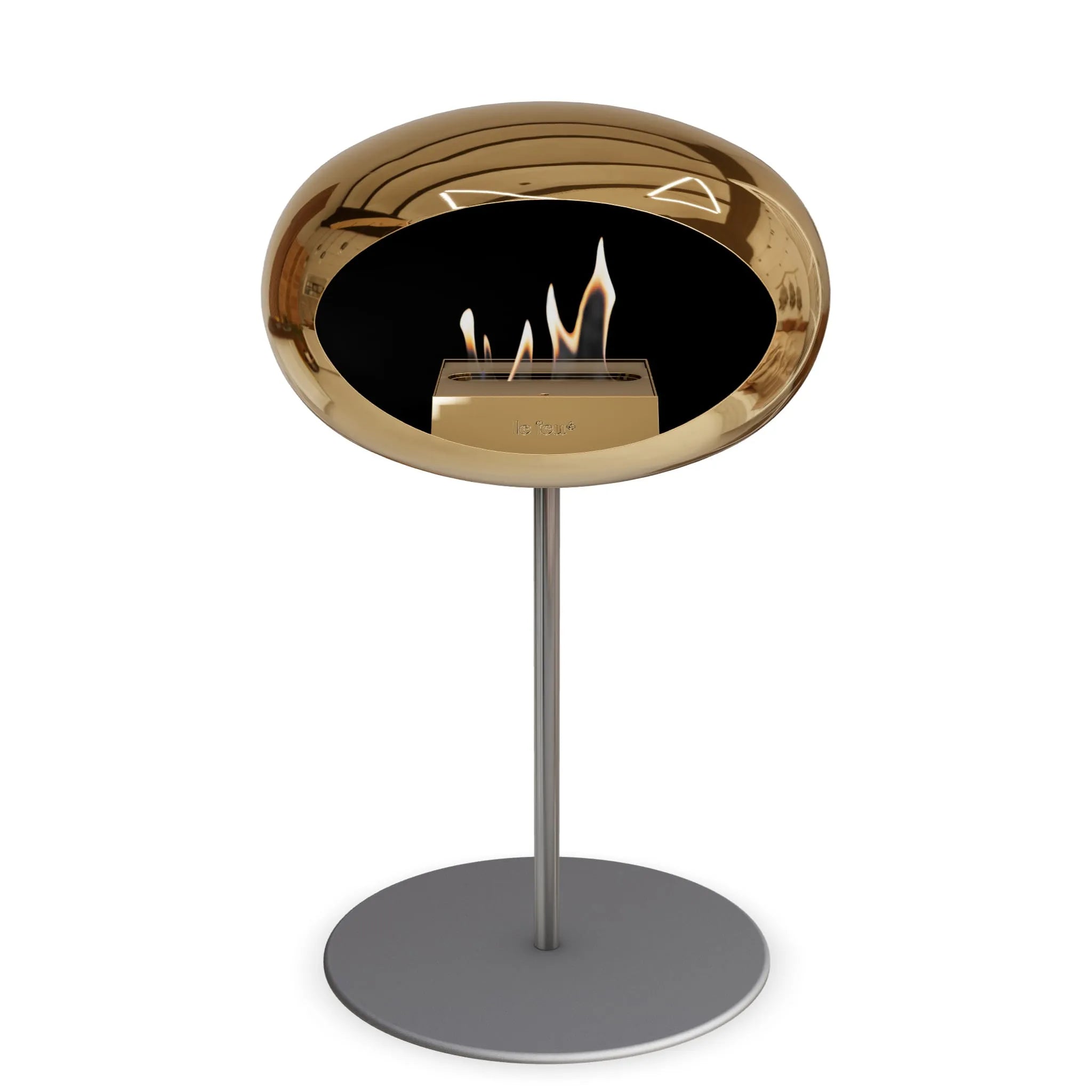  Le Feu Steel Low Dome <br>Chromed Rose Gold Nüline Distribution Fireplaces art-noise.myshopify.com le-feu-steel-low-dome-br-chromed-rose-gold