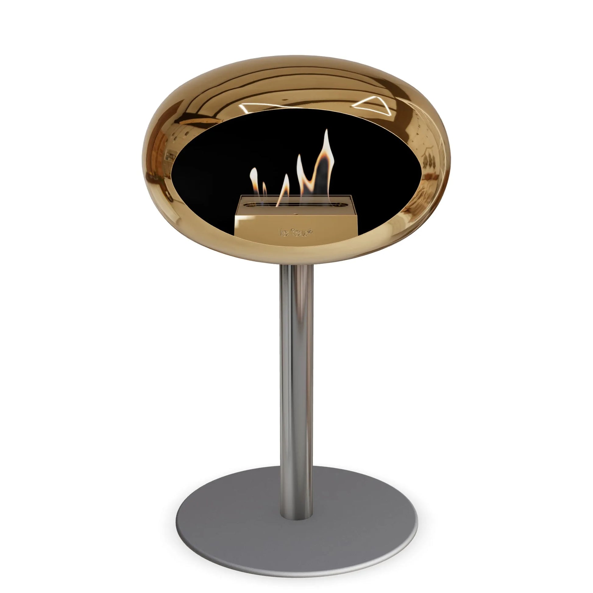  Le Feu Steel Low Dome <br>Chromed Rose Gold Nüline Distribution Fireplaces art-noise.myshopify.com le-feu-steel-low-dome-br-chromed-rose-gold