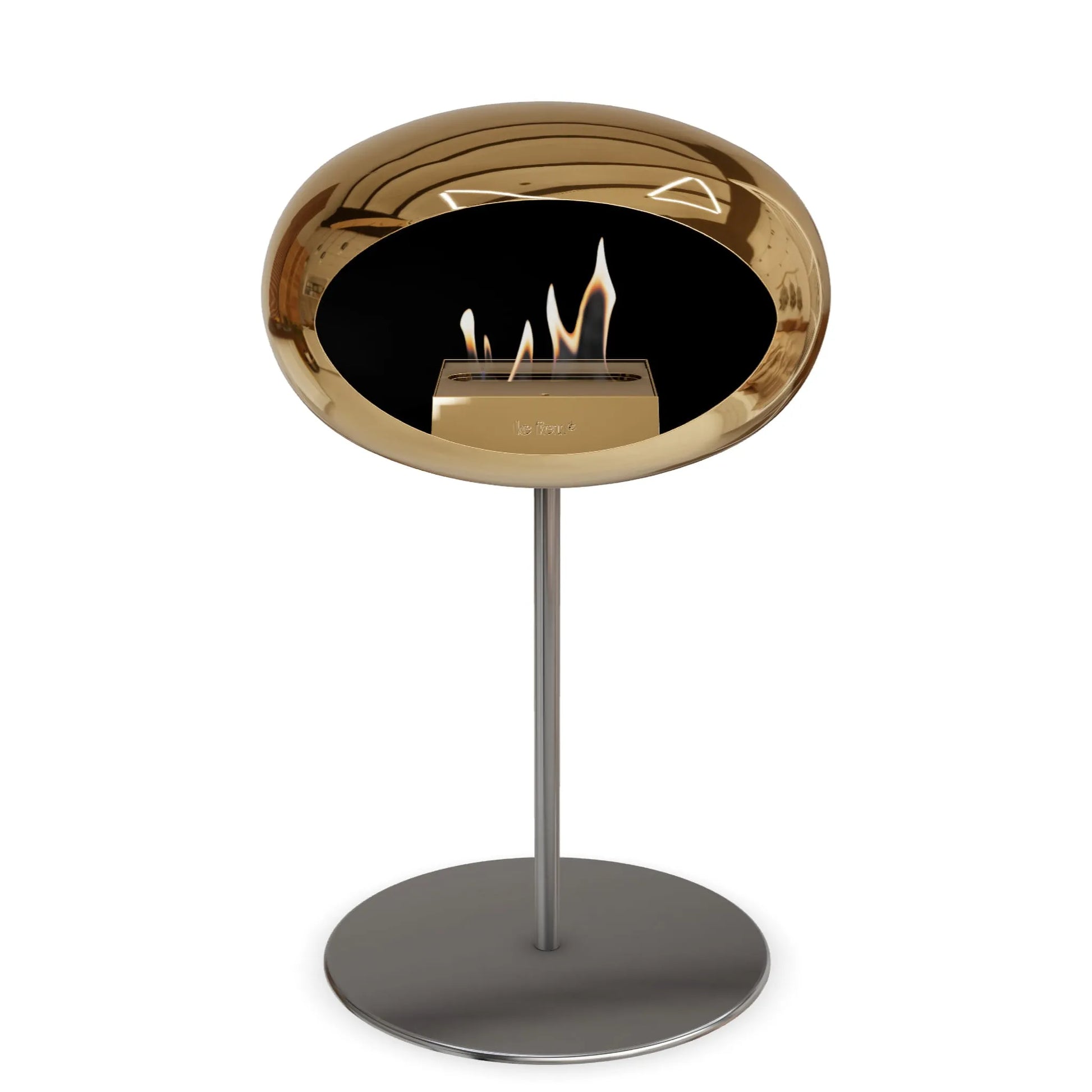  Le Feu Steel Low Dome <br>Chromed Rose Gold Nüline Distribution Fireplaces art-noise.myshopify.com le-feu-steel-low-dome-br-chromed-rose-gold