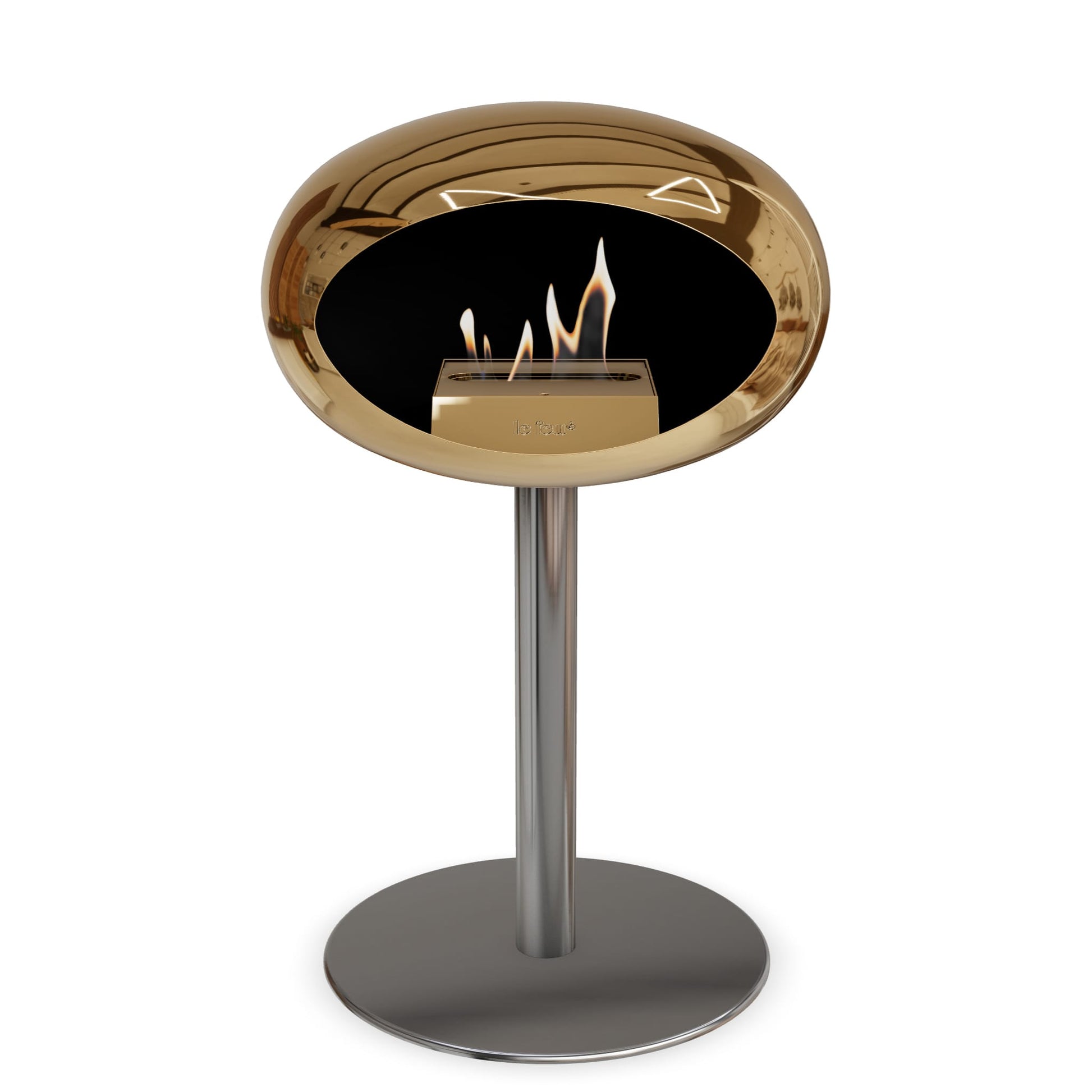 Le Feu Steel Low Dome <br>Chromed Rose Gold Nüline Distribution Fireplaces art-noise.myshopify.com le-feu-steel-low-dome-br-chromed-rose-gold