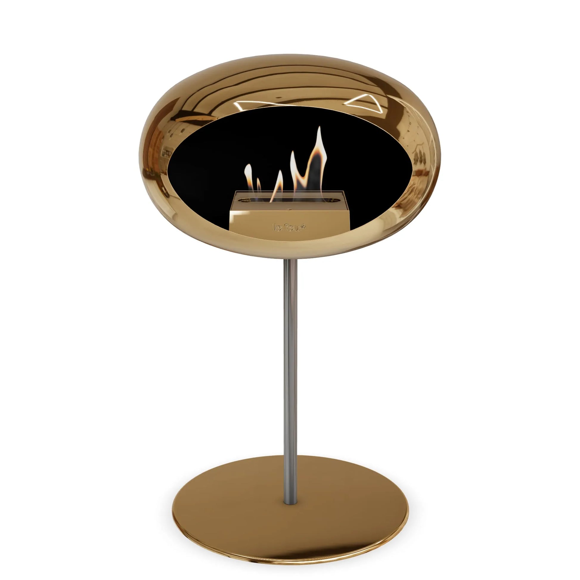  Le Feu Steel Low Dome <br>Chromed Rose Gold Nüline Distribution Fireplaces art-noise.myshopify.com le-feu-steel-low-dome-br-chromed-rose-gold