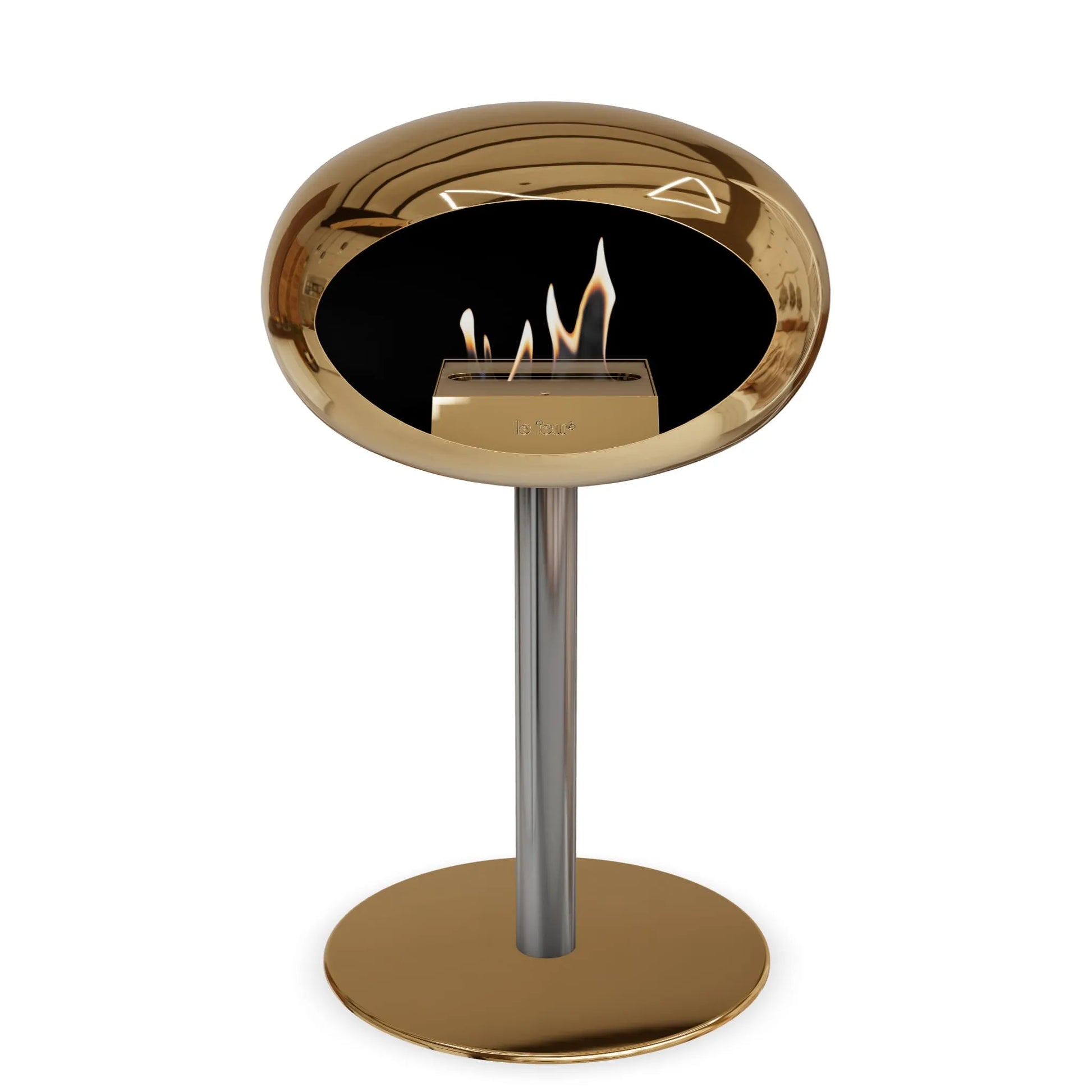  Le Feu Steel Low Dome <br>Chromed Rose Gold Nüline Distribution Fireplaces art-noise.myshopify.com le-feu-steel-low-dome-br-chromed-rose-gold