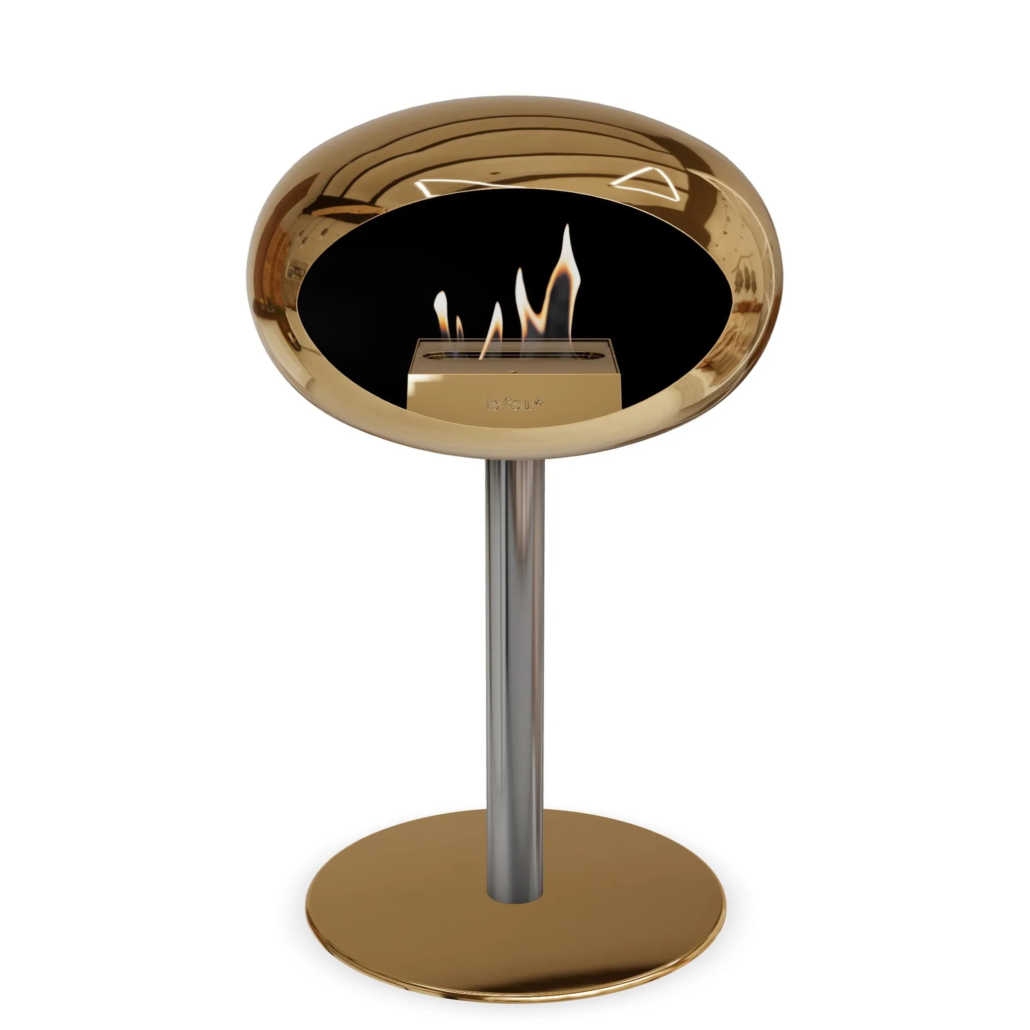  Le Feu Steel Low Dome <br>Chromed Rose Gold Nüline Distribution Fireplaces art-noise.myshopify.com le-feu-steel-low-dome-br-chromed-rose-gold