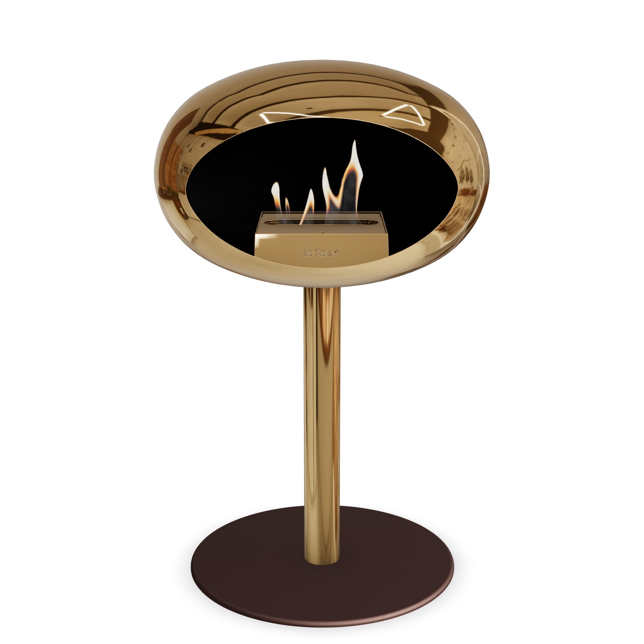 Le Feu Steel Low Dome <br>Chromed Rose Gold