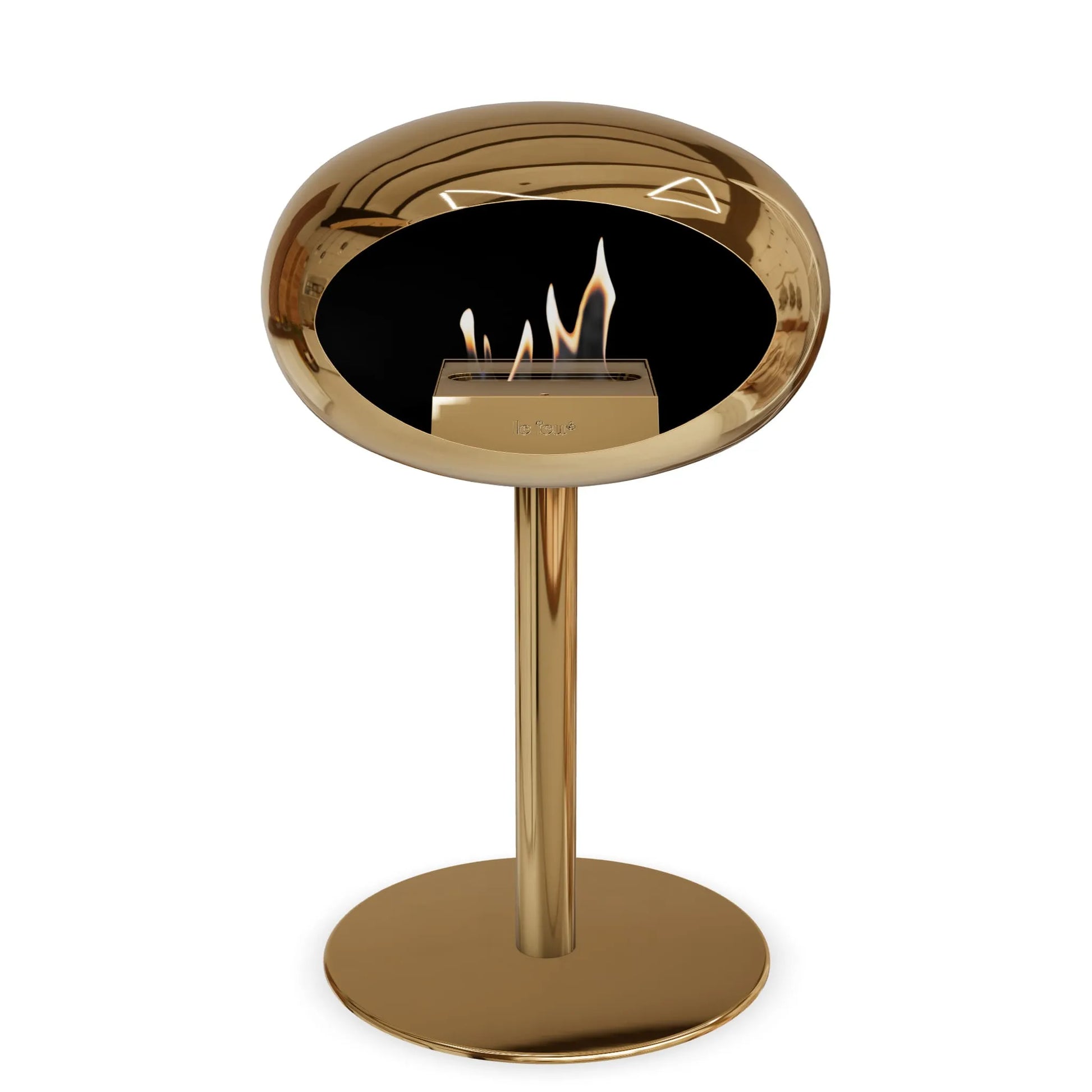  Le Feu Steel Low Dome <br>Chromed Rose Gold Nüline Distribution Fireplaces art-noise.myshopify.com le-feu-steel-low-dome-br-chromed-rose-gold