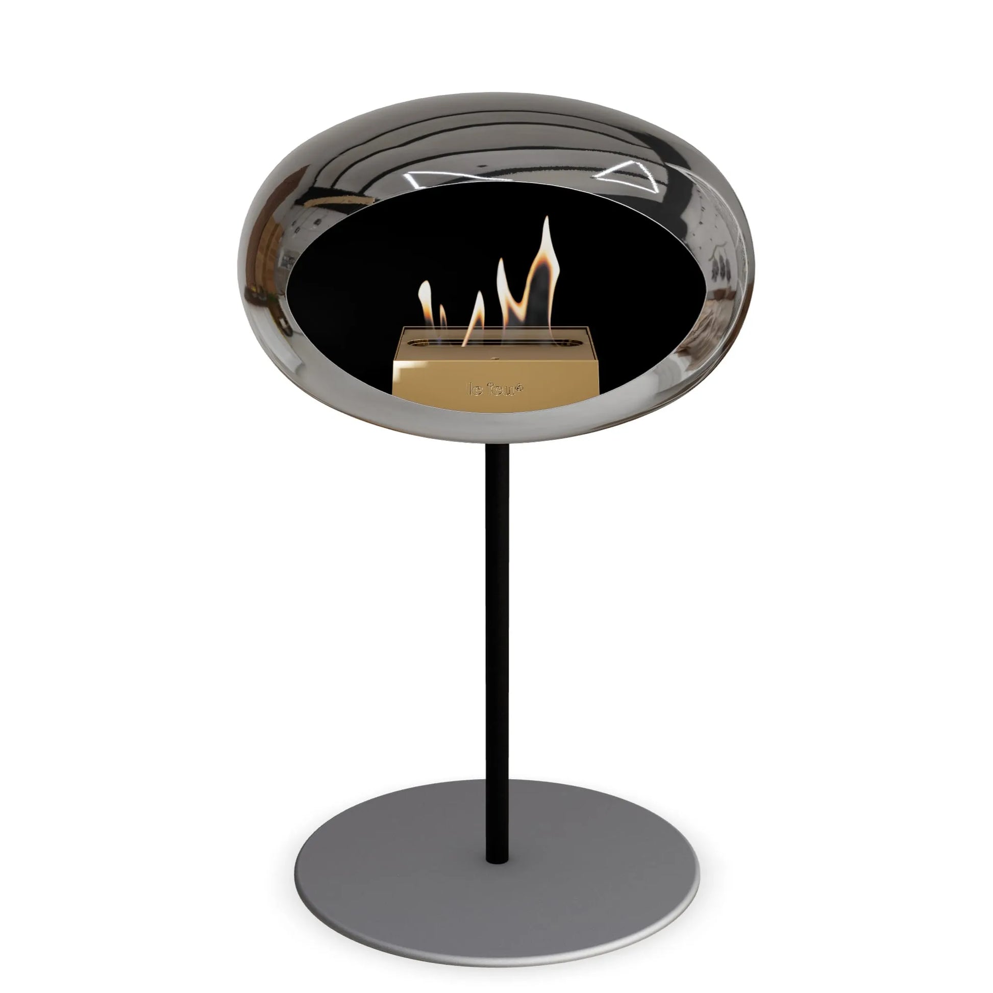  Le Feu Steel Low Dome <br>Chromed Silver Nüline Distribution Fireplaces art-noise.myshopify.com le-feu-steel-low-dome-br-chromed-silver