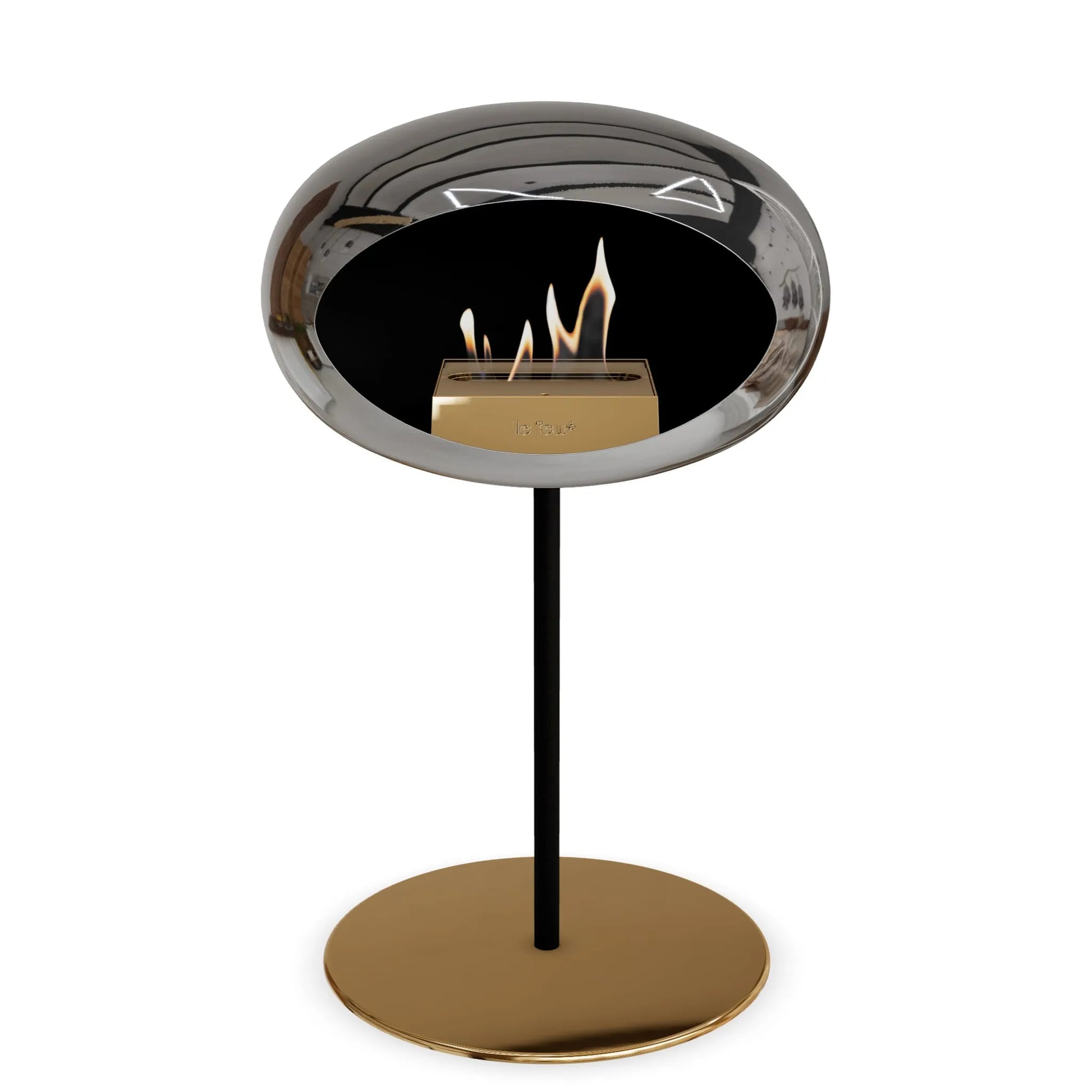  Le Feu Steel Low Dome <br>Chromed Silver Nüline Distribution Fireplaces art-noise.myshopify.com le-feu-steel-low-dome-br-chromed-silver