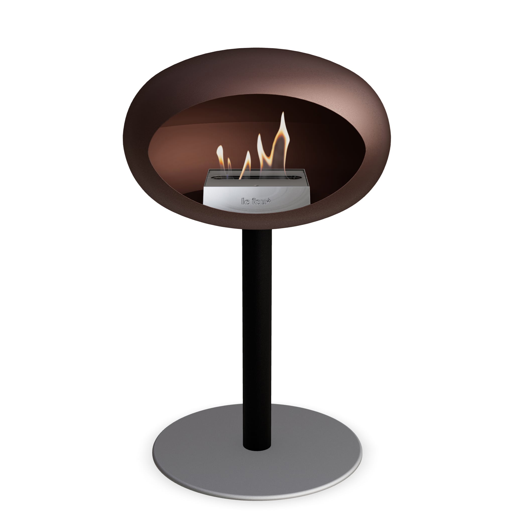 Le Feu Steel Low Dome <br>Mocca Nüline Distribution Fireplaces art-noise.myshopify.com le-feu-steel-low-dome-br-mocca