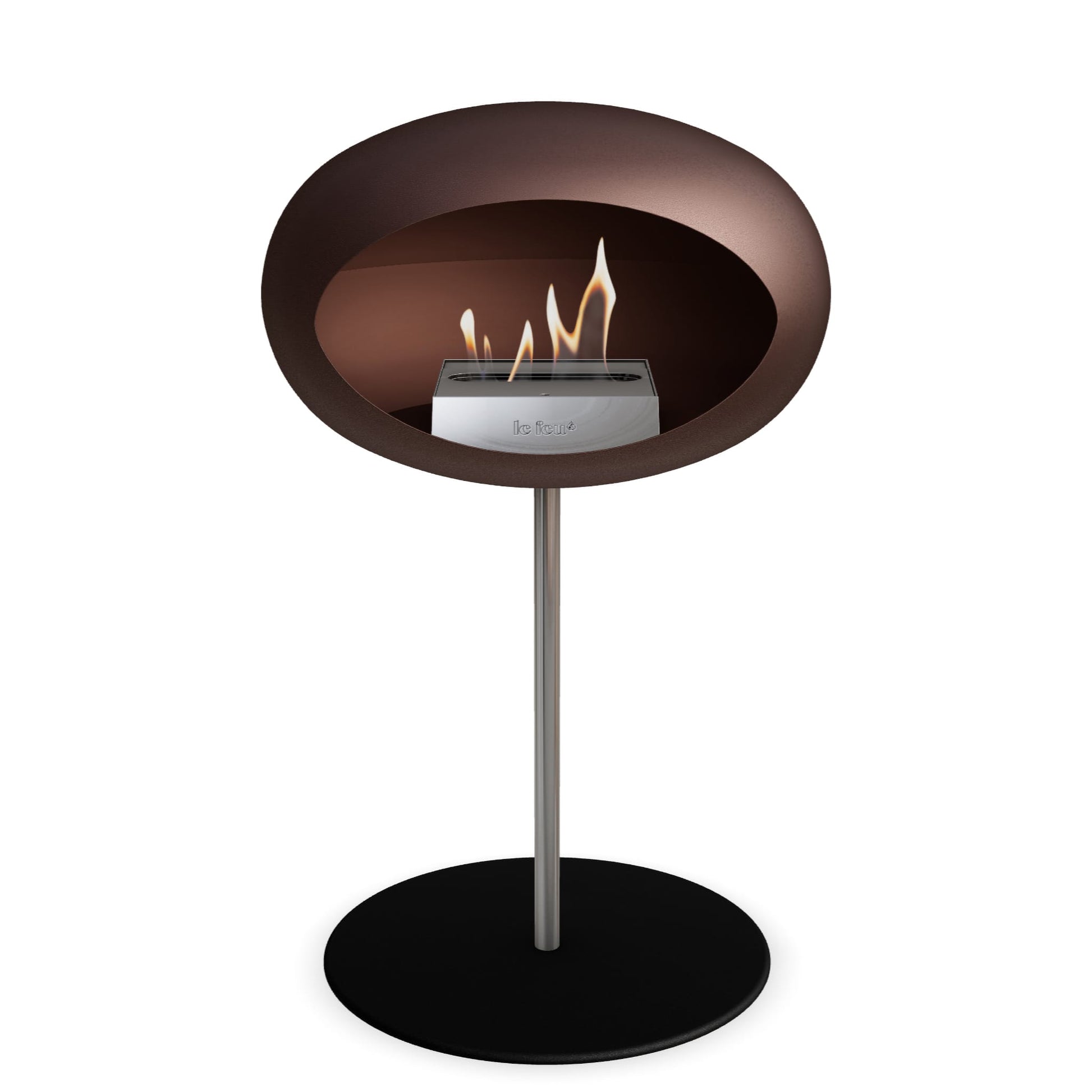 Le Feu Steel Low Dome <br>Mocca Nüline Distribution Fireplaces art-noise.myshopify.com le-feu-steel-low-dome-br-mocca