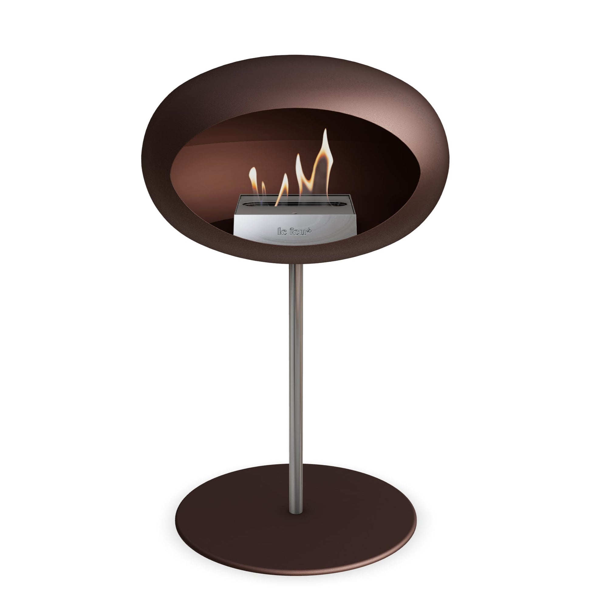 Le Feu Steel Low Dome <br>Mocca Nüline Distribution Fireplaces art-noise.myshopify.com le-feu-steel-low-dome-br-mocca