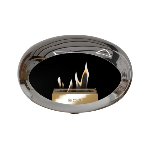 Le Feu Wall Dome <br>Chromed Silver