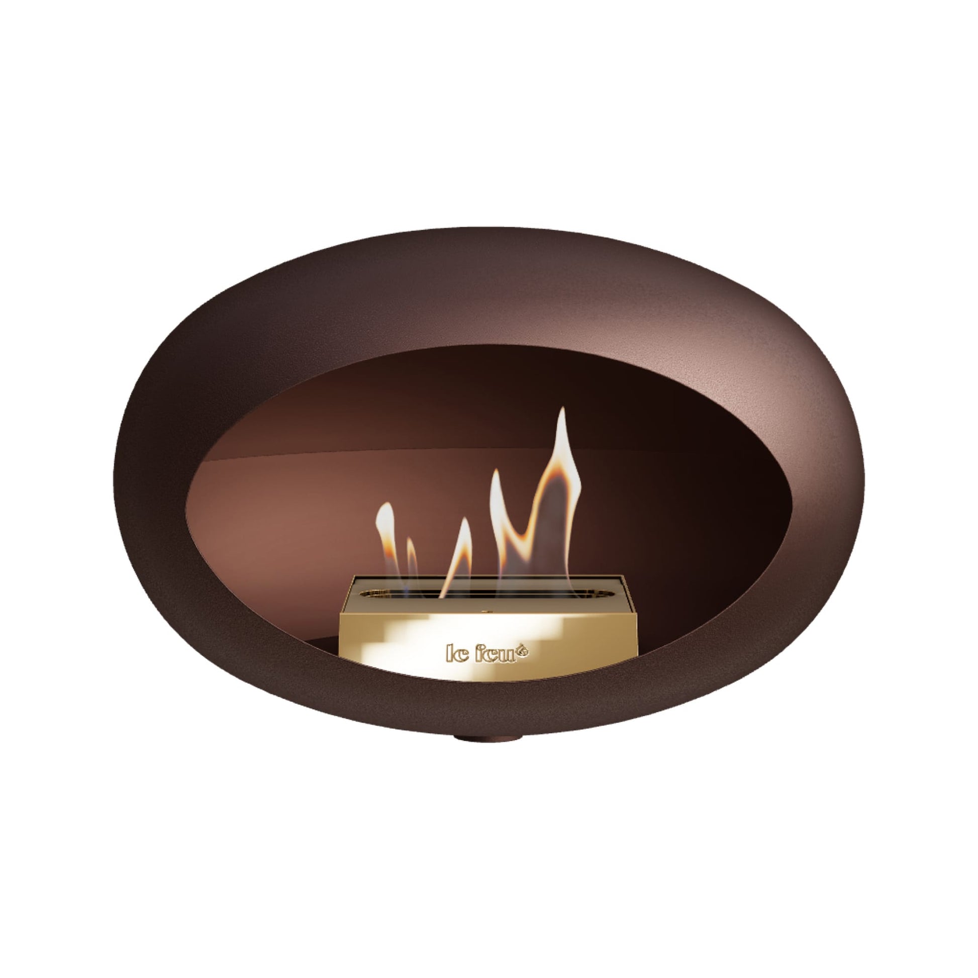 Le Feu Wall Dome <br>Mocca Nüline Distribution Fireplaces art-noise.myshopify.com le-feu-wall-dome-br-mocca
