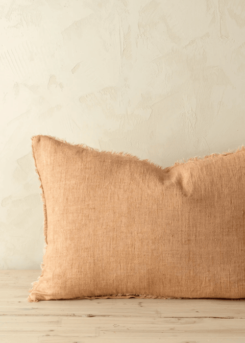 Lina Linen Pillow – Terracotta