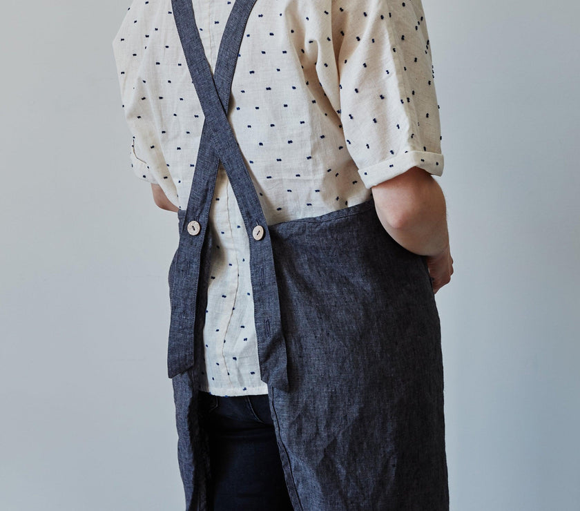 Linen Apron - Anthracite