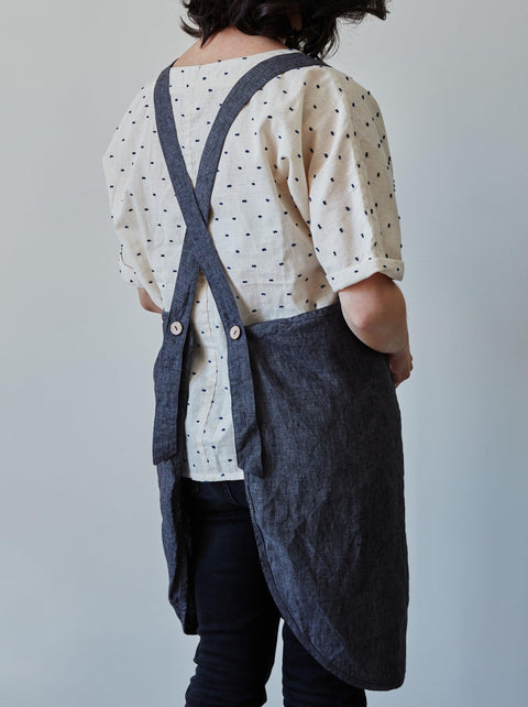 Linen Apron - Anthracite