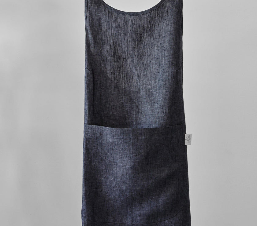 Linen Apron - Anthracite