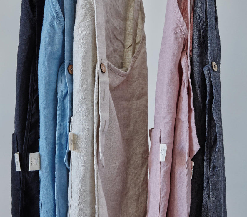 Linen Apron - Anthracite