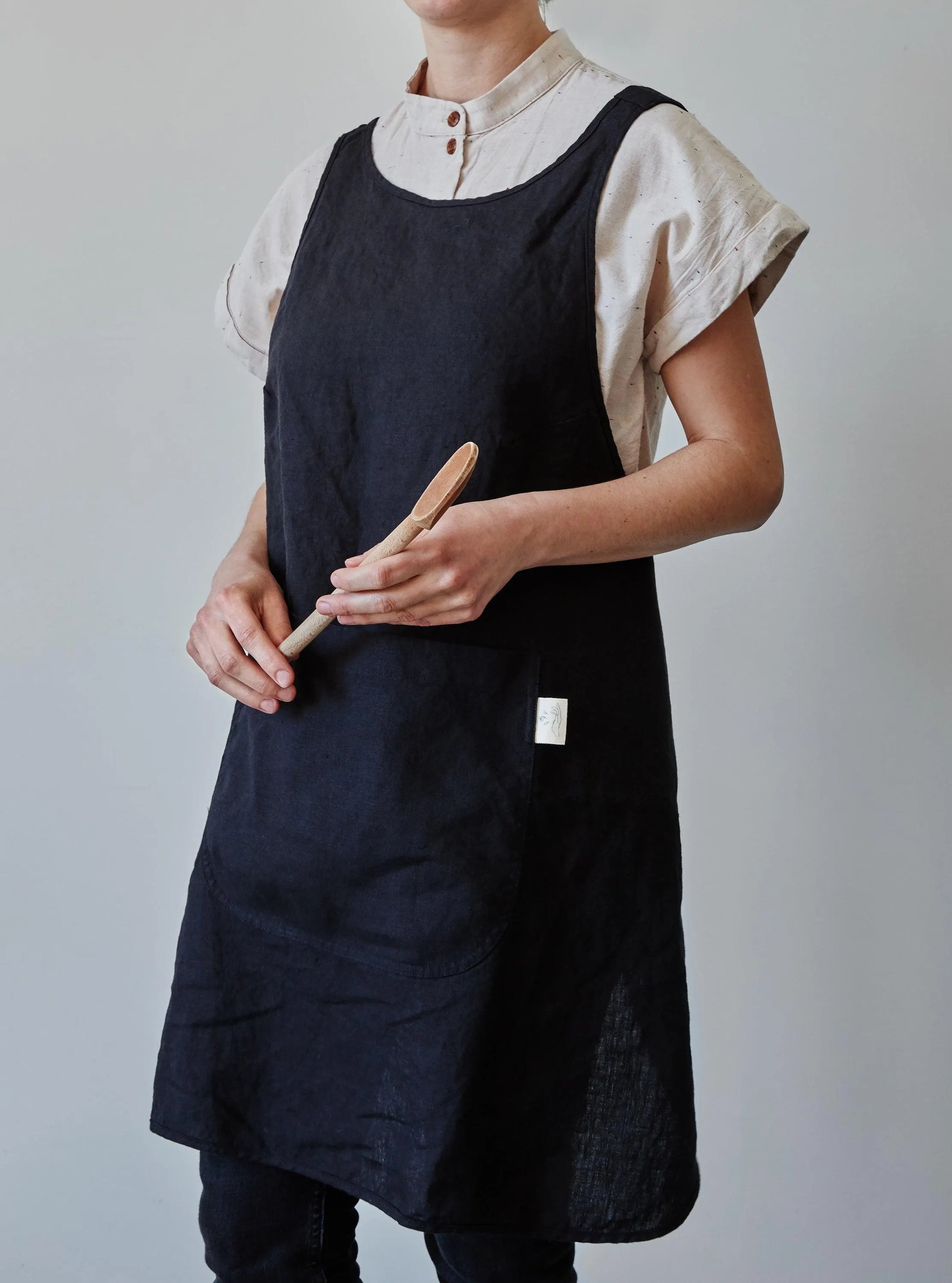 Linen Apron - Black Confetti Mill Aprons art-noise.myshopify.com linen-apron-black Linen Apron - Black Confetti Mill Aprons art-noise.myshopify.com linen-apron-black