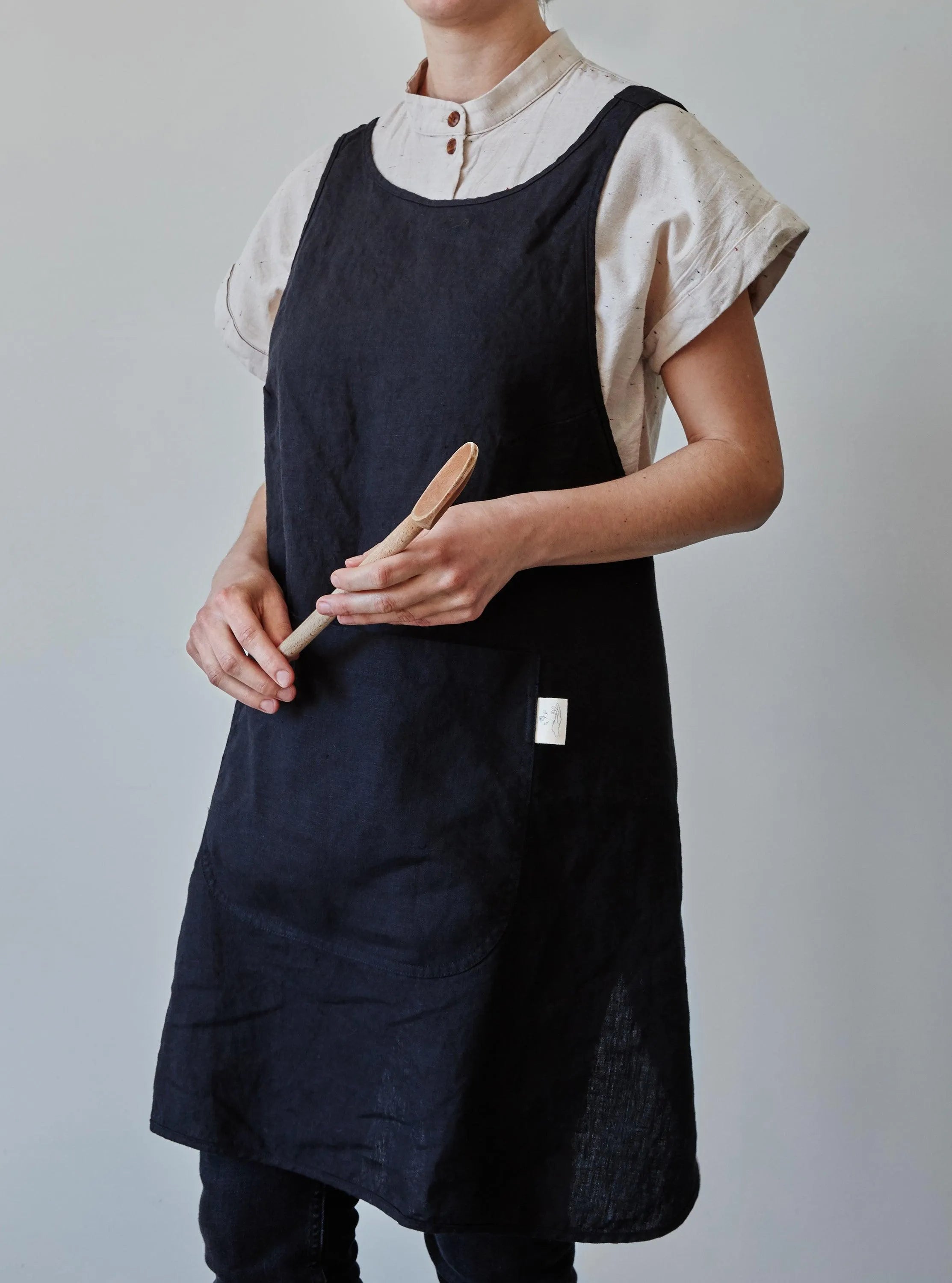 Linen Apron - Black Confetti Mill Aprons art-noise.myshopify.com linen-apron-black Linen Apron - Black Confetti Mill Aprons art-noise.myshopify.com linen-apron-black