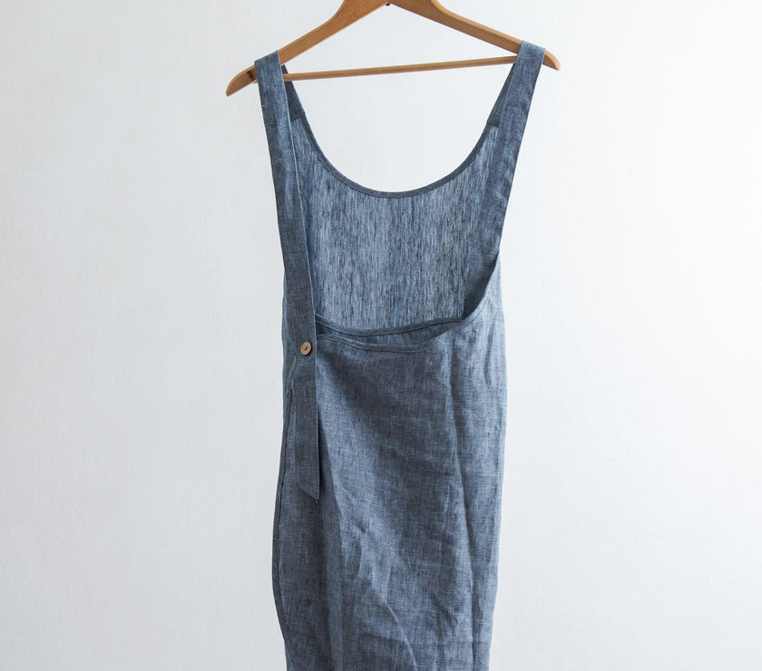 Linen Apron - Navy