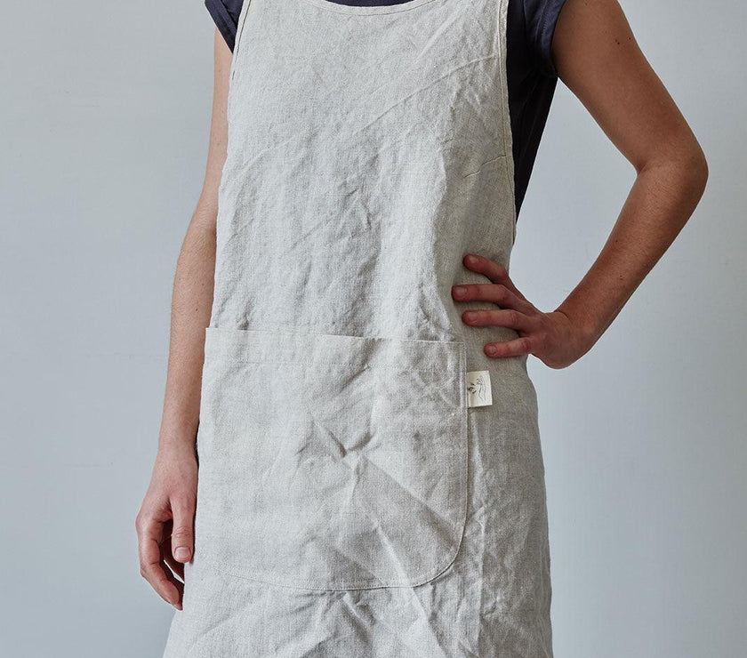 Linen Apron - Oat