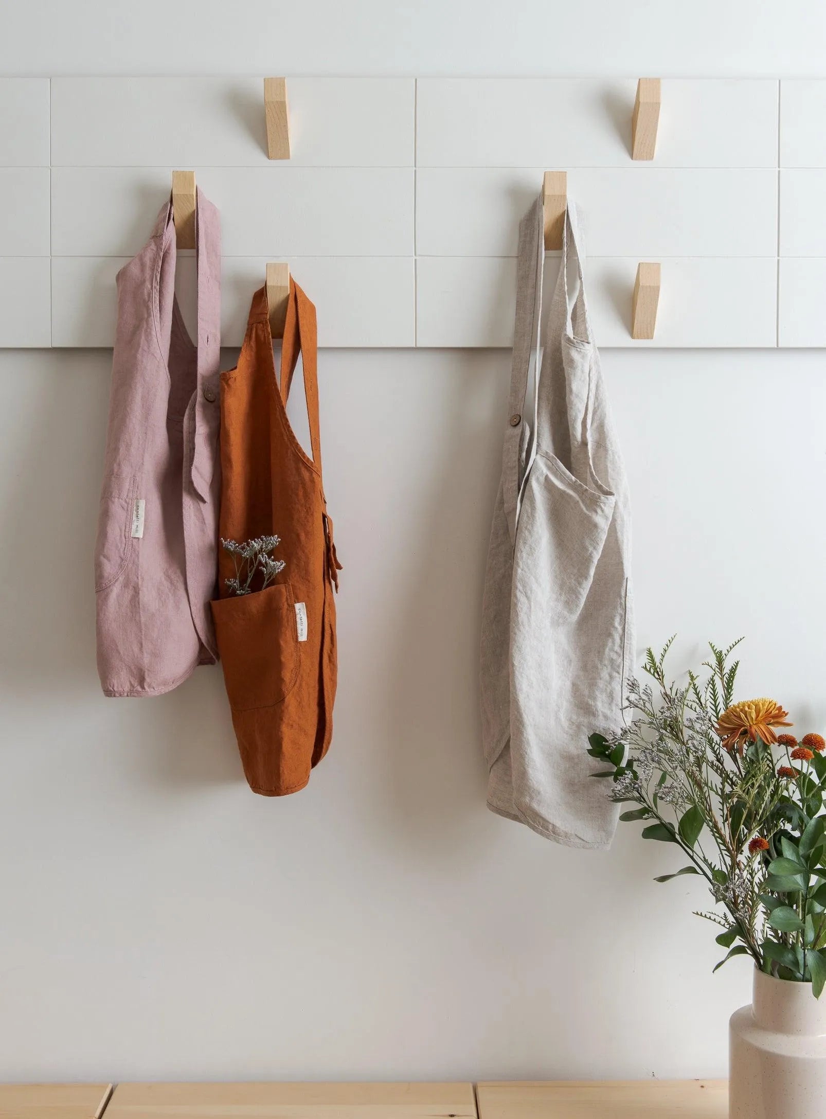Linen Apron - Oat Confetti Mill Aprons art-noise.myshopify.com linen-apron-oat Linen Apron - Oat Confetti Mill Aprons art-noise.myshopify.com linen-apron-oat