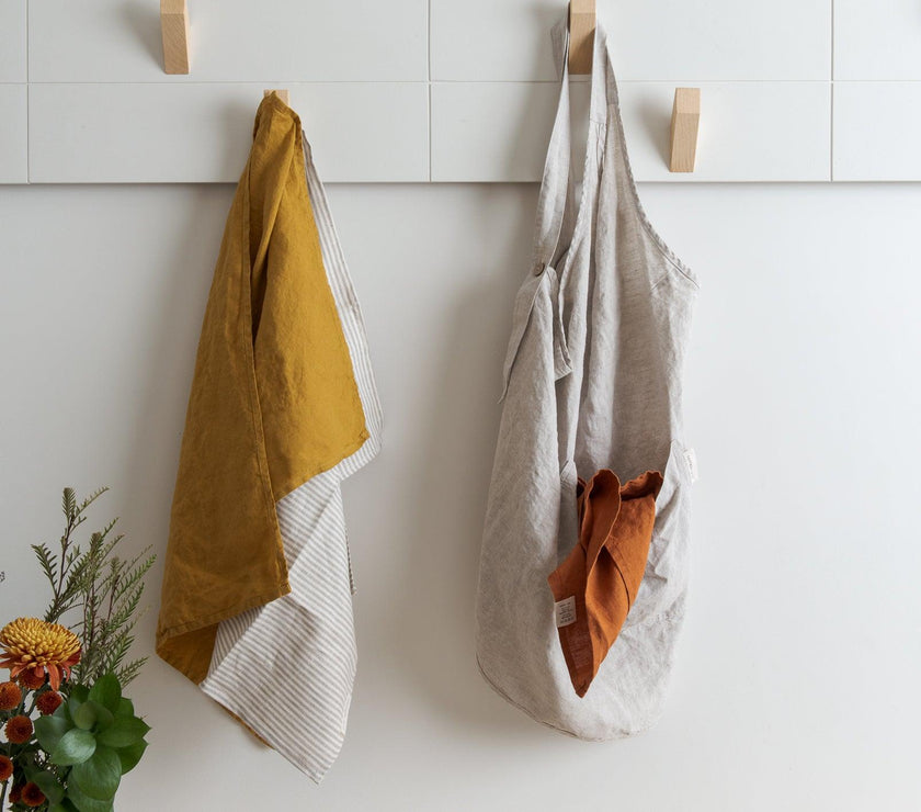 Linen Apron - Oat