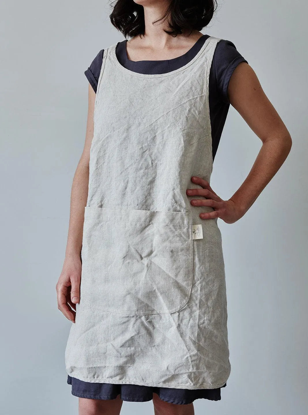 Linen Apron - Oat Confetti Mill Aprons art-noise.myshopify.com linen-apron-oat Linen Apron - Oat Confetti Mill Aprons art-noise.myshopify.com linen-apron-oat