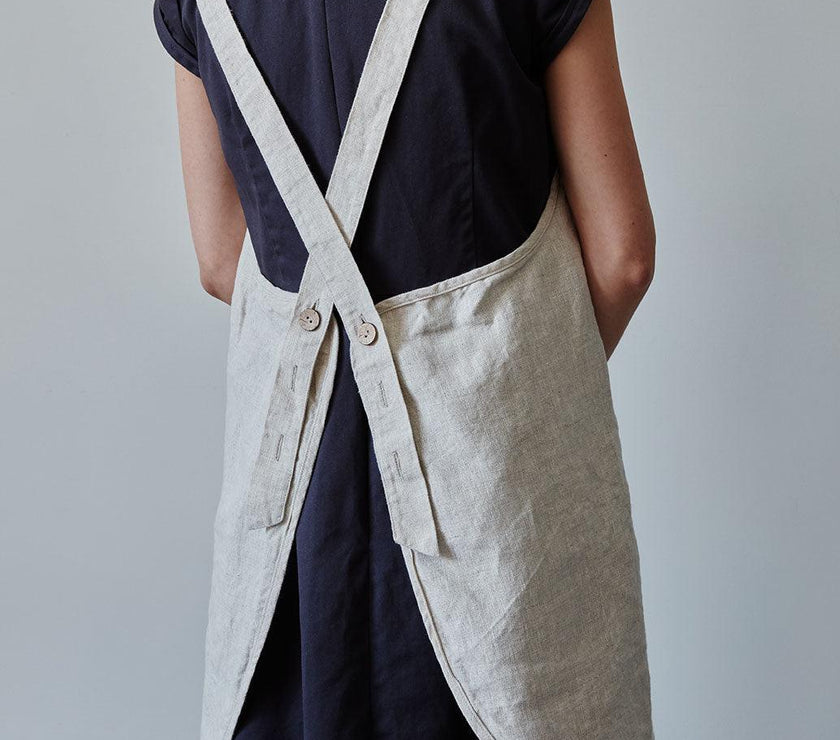 Linen Apron - Oat