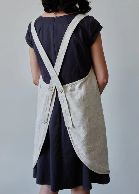 Linen Apron - Oat Confetti Mill Aprons art-noise.myshopify.com linen-apron-oat Linen Apron - Oat Confetti Mill Aprons art-noise.myshopify.com linen-apron-oat