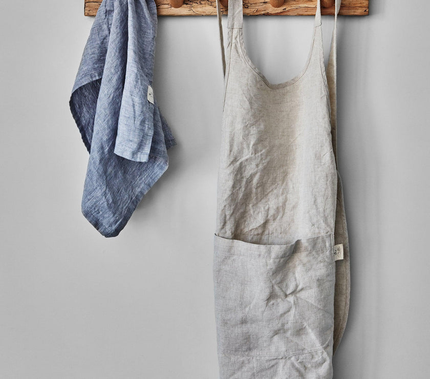 Linen Apron - Oat