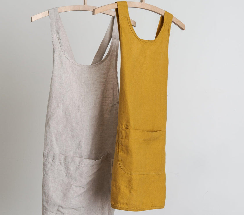 Linen Apron - Oat