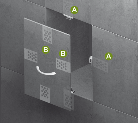 Byson Tiled Panel Kit with Magnetic Catches Byson Building Materials art-noise.myshopify.com byson-tiled-panel-kit-with-magnetic-catches