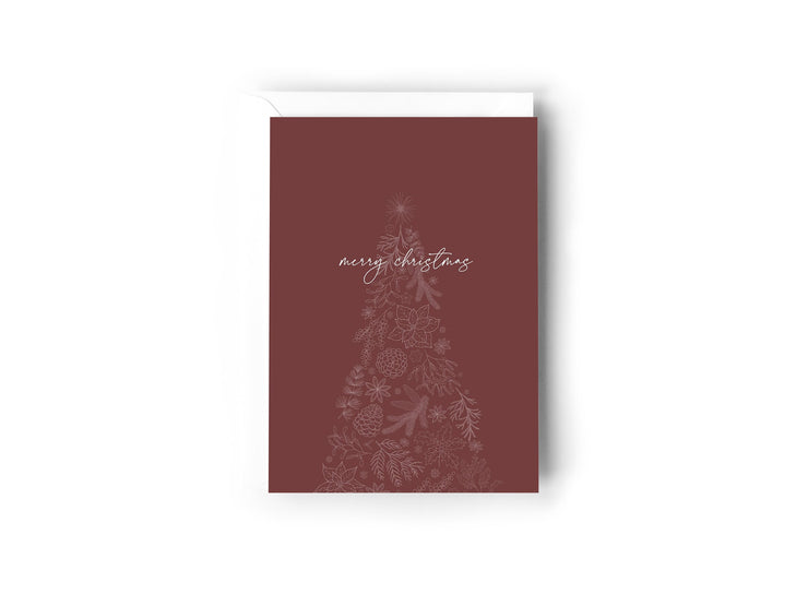 Burgundy Tree Christmas