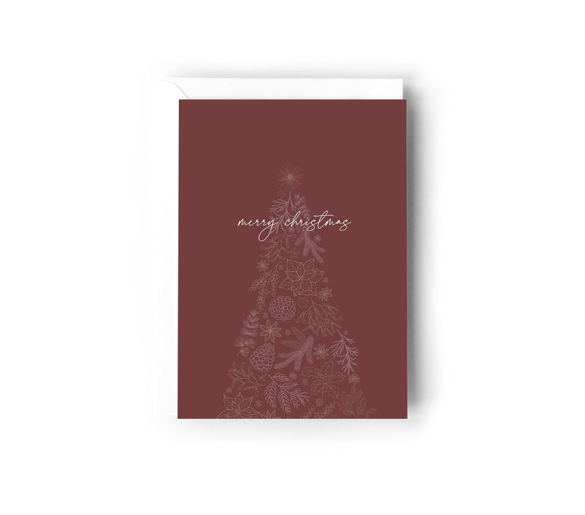 Burgundy Tree Christmas