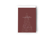Burgundy Tree Christmas
